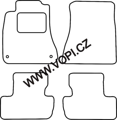 Autokoberce Lexus IS 250 2005 - 2013 Perfectfit (2702)